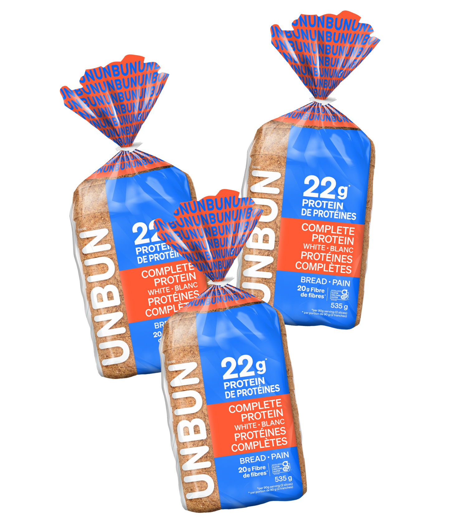 Unbun Complete Protein Bread - 3 Pack