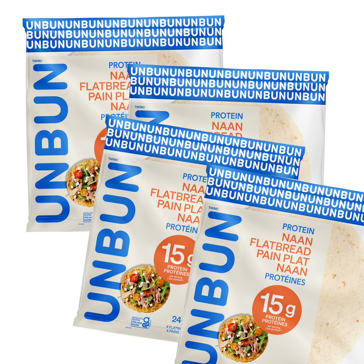 Unbun Complete Protein Naan - 4 Pack